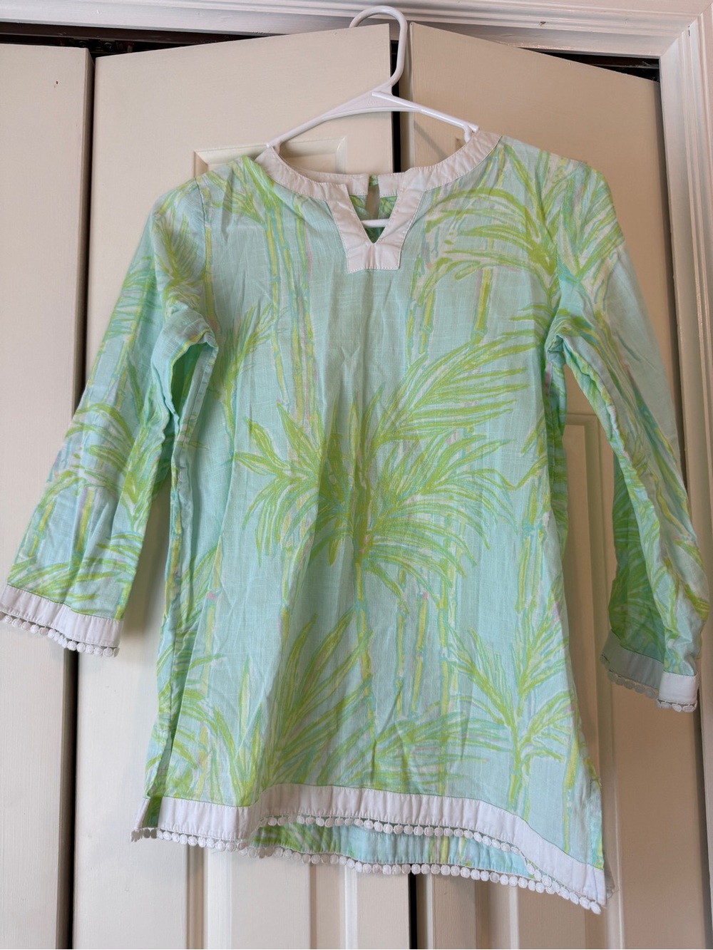 Lilly Pulitzer Mint Green Palm-Print Tunic